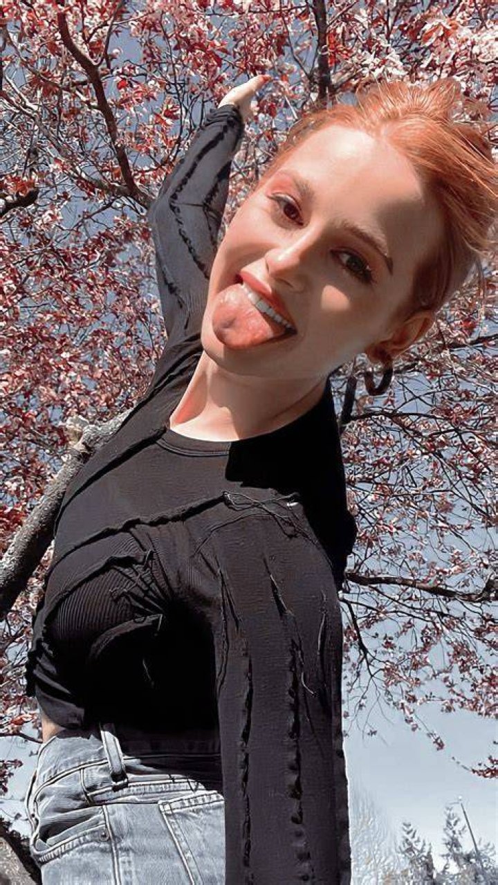 Madelaine Petsch's pet Olive